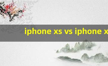 iphone xs vs iphone xr